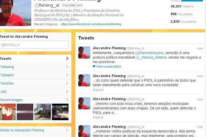 Fleming diz que PSOL não tem dono e critica Heloísa e Agra