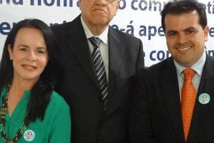 Marié Miranda , dr.Pedreira Franco e Marcelo Brabo