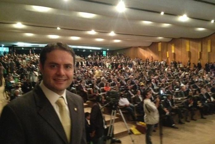 Rerna Filho no Senado defendendo os prefeitos