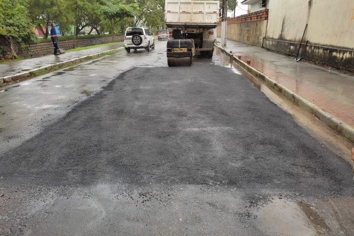 Operação tapa-buraco em Maceió