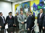 O presidente do Senado, José Sarney, reconheceu o empenho de Renan para efetivação desta parceria