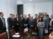 Recentemente, Renan recebeu taxistas de todo o País que apoiam o projeto de sua iniciativa
