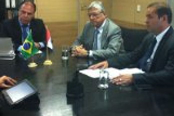 Em Brasilia, Ministro fernando Bezerra com Téo e |Marcos Fireman