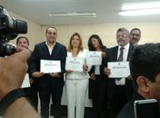 Conceição Tavares e Erasminho, quando ainda estavam do mesmo lado na política