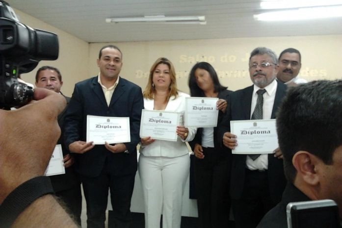 Conceição Tavares e Erasminho, quando ainda estavam do mesmo lado na política