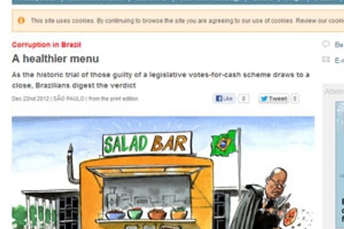 Apesar de condenações do Mensalão, ‘pizza não saiu do cardápio’, diz ‘Economist’