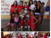 Papai Noel da Fit Arena distribuiu presentes 