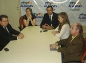Reunião com  a membros da segurança pública 