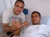 Já internado, Fábio Defendenti recebe apoio do amigo Alexandre Kaveira 