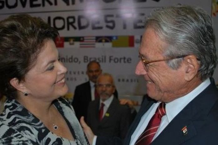 Dilma Rousseff e Teotonio Vilela
