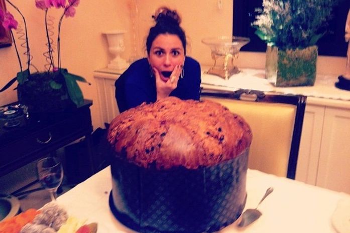 Natal de Giovanna Antonelli tem panetone gigante dado por Faustão