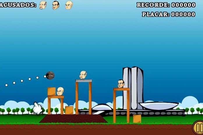 Julgamento do mensalão ganha game inspirado no 'Angry Birds'