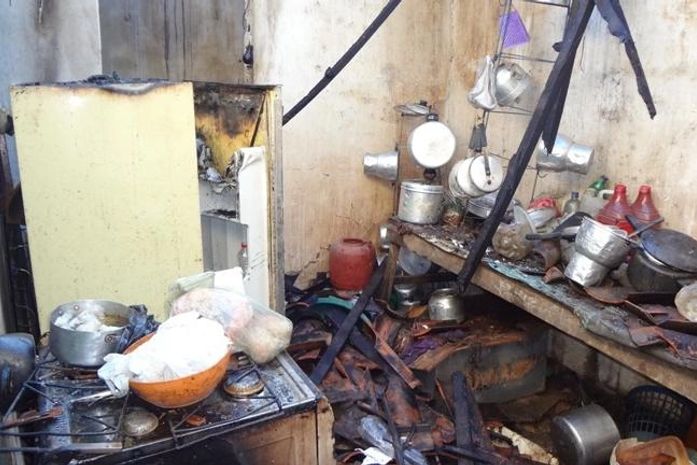 Botijão de gás explode e destroi residência parcialmente