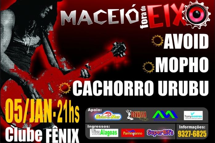 Acontece no dia 05 de Janeiro o Festival de Rock Maceió Fora do Eixo