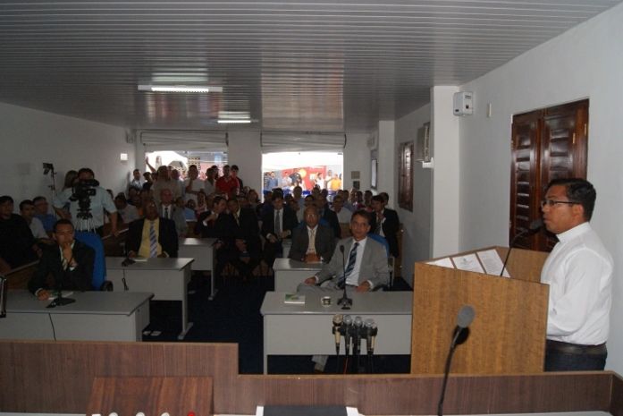 Plenário da Câmara de Vereadores de Jequiá da Praia