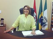 Célia Rocha em seu gabinete na prefeitura de Arapiraca