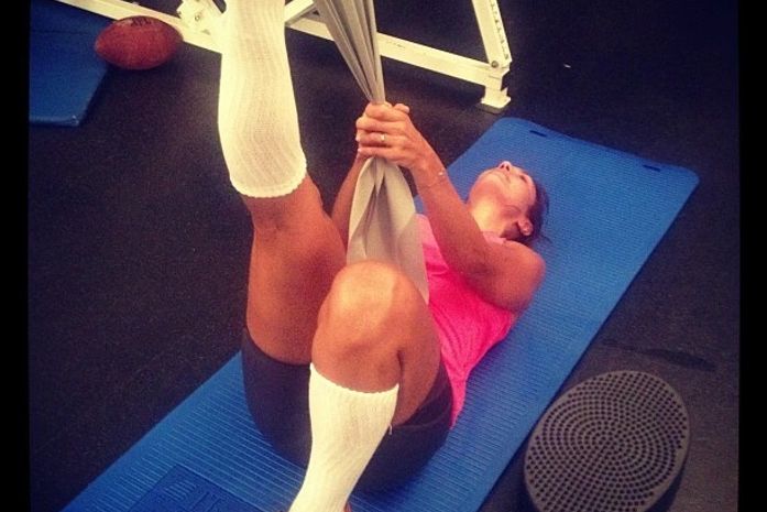 Ivete Sangalo posta fotos de momento malhação