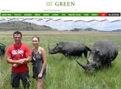 Mulher é atacada por rinoceronte ao posar para fotografia