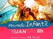 Férias é tempo de Recreação Infantil na Academia Fit Arena