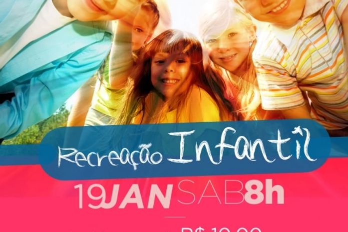 Férias é tempo de Recreação Infantil na Academia Fit Arena