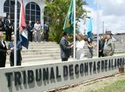 Solenidade teve início em frente ao prédio-sede do TCE
