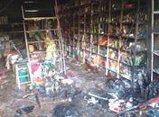 Incêndio destroi parte de mercadinho em Inhapi