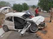 Grave acidente entre veículos deixa três feridos na BR-316