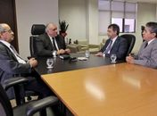 Eduardo Andrade, presidente José Carlos Malta, Herbert Carvalho e Guido Palmeira