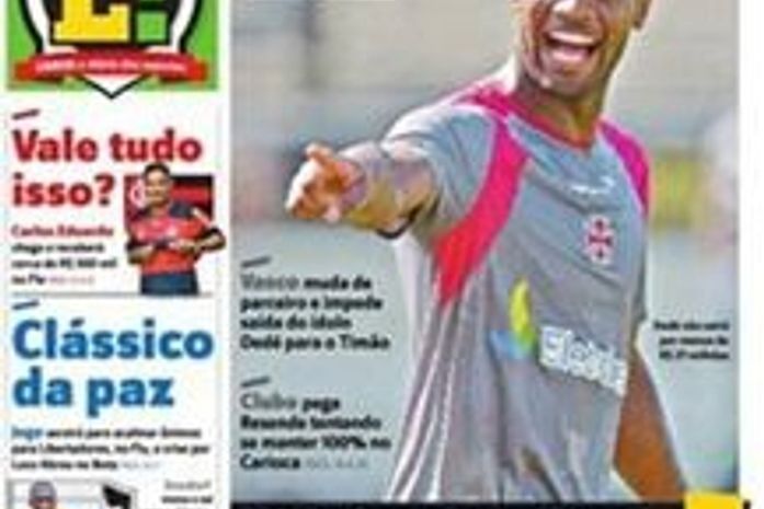 Jornal provoca corintianos por Dedé e gera revolta