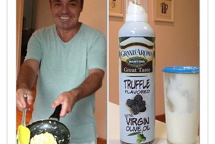 Gugu Liberato vai para a cozinha e ensina receita de ovos mexidos