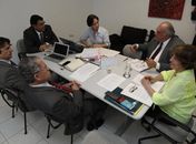 Presidente José Carlos Malta, diretor-geral da Esmal, durante reunião nesta terça-feira
