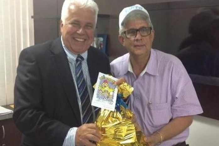 Thomaz Nonô e o carnavalesco Braga Lira.