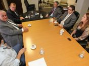 Presidente José Carlos Malta Marques durante reunião com diretoria do AL Previdência

