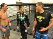 José Aldo, Minotouro e Pezão treinam juntos em Las Vegas antes do UFC