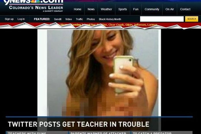 Professora é afastada após postar fotos seminua no Twitter nos EUA