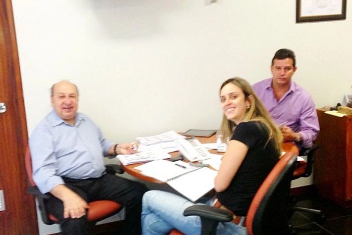 Quintella trabalho hoje carimbando voto no seu gabinete com deputadoi Semão Sessim