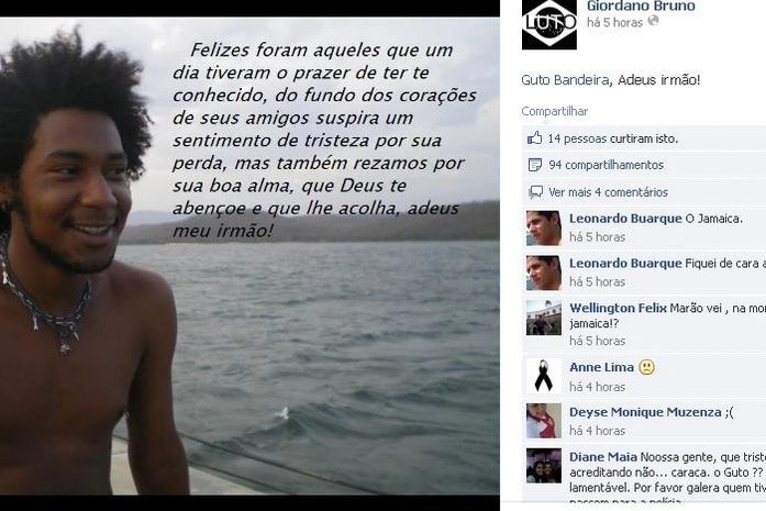 Gutemberg dos Santos Cassimiro, 28, conhecido como Guto Bandeira