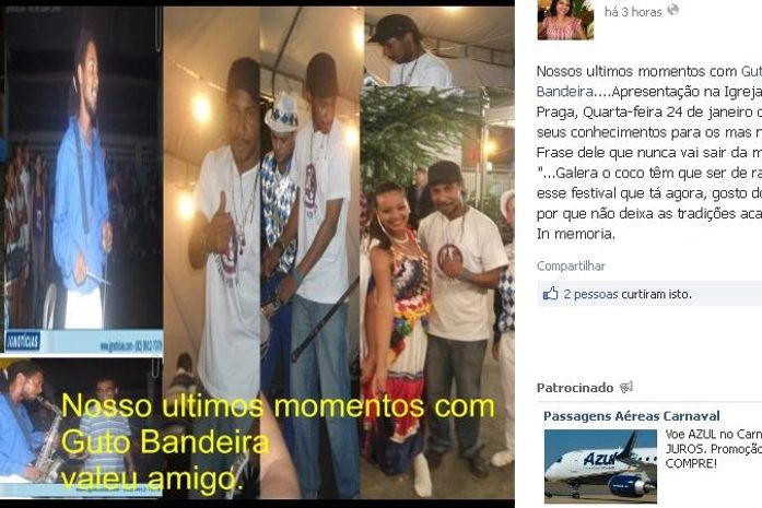 Gutemberg dos Santos Cassimiro, 28, conhecido como Guto Bandeira