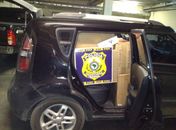 Veículo foi apreendido com carga de cigarros na BR 101