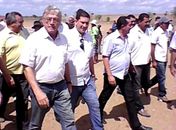 Téo Vilela e Fabinho Aurélio na zona rural de Girau, na segunda-feira de carnaval