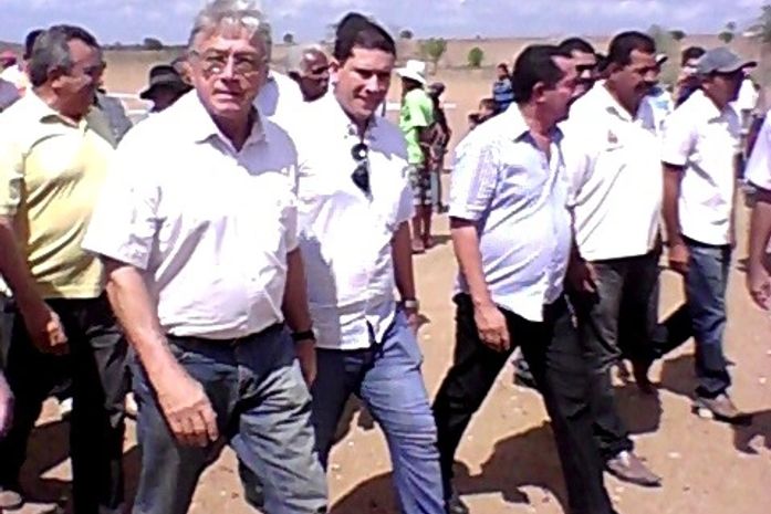 Téo Vilela e Fabinho Aurélio na zona rural de Girau, na segunda-feira de carnaval