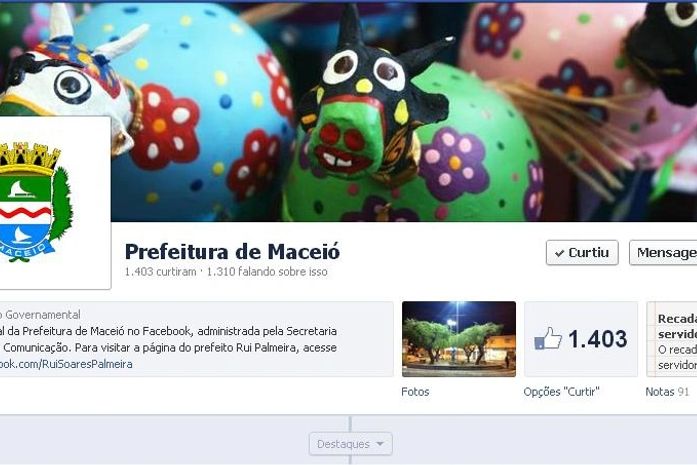 Dados serão divulgados na página da prefeitura no Facebook