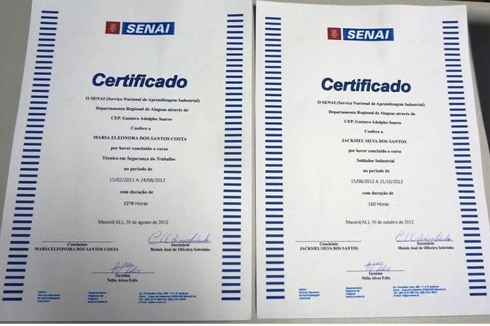 Certificados apreendidos