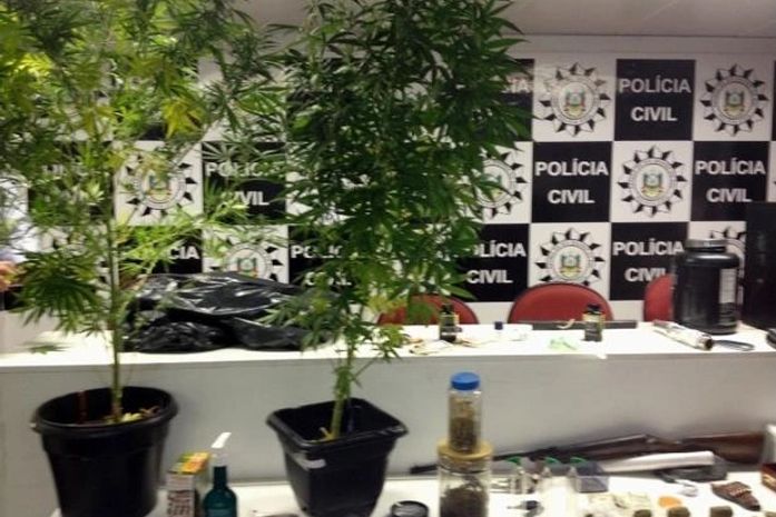 Polícia apreende pés de maconha em apartamento de classe média alta