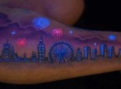 Tatuagem que brilha no escuro