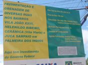 Obras de pavimentação e drenagem e diversos bairros