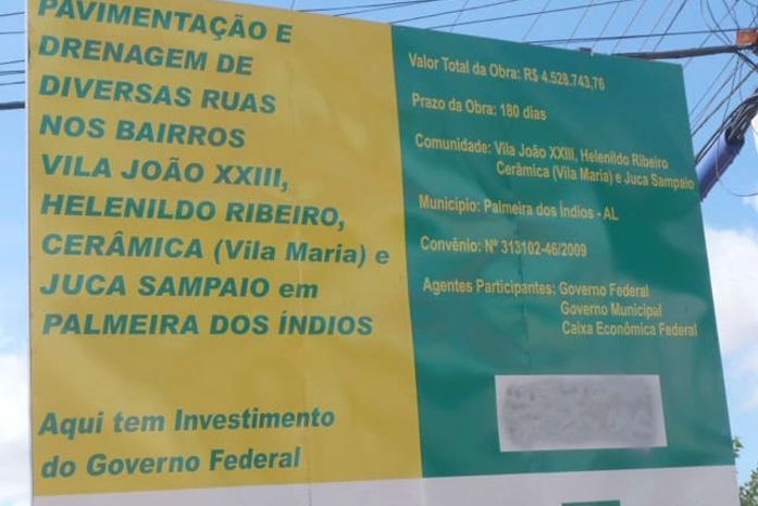 Obras de pavimentação e drenagem e diversos bairros