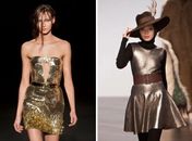 Dourado ou prateado, metalizados são tendência forte