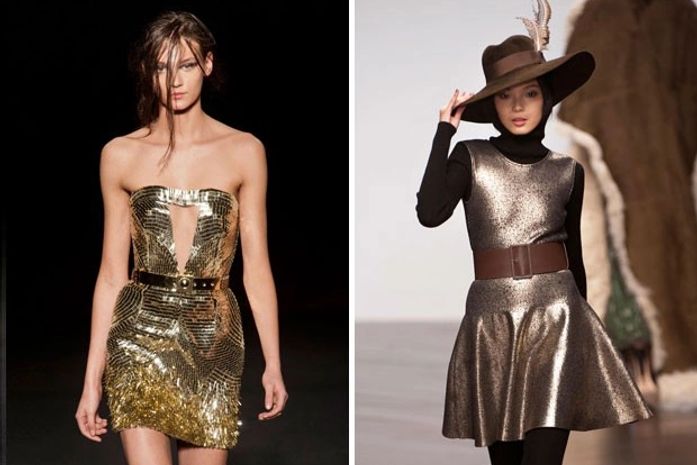 Dourado ou prateado, metalizados são tendência forte
