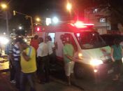 Taxista foi socorrido por equipe do Samu 